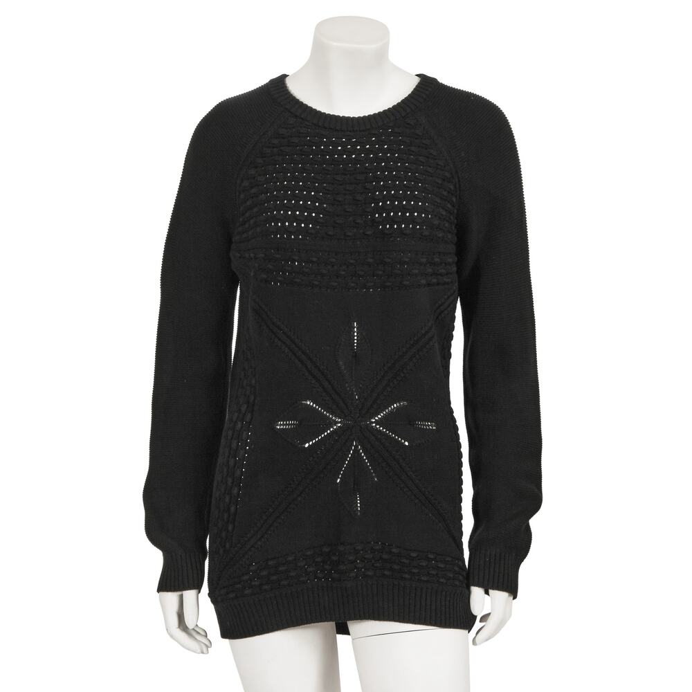 Hermès black knitted cotton jumper
